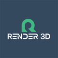 Render3D.us | Top Architectural Visualization & CGI Animations Services Company Logo