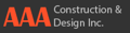 AAA Construction & Design Logo