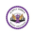 Purple Ribbon Office Solutions Logo