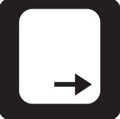 right arrow key Logo
