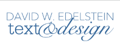 David W. Edelstein Text & Design Logo