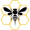 Swarming Bee Web Design Logo