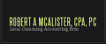 Robert A McAlister, CPA, PC Logo