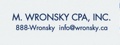 M. Wronsky, CPA INC. Logo