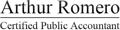 Arthur Romero, CPA Logo
