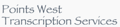Points West Transcription Services Logo