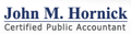 JOHN M. HORNICK, CPA Logo