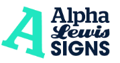 Alpha Lewis Signs Logo