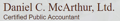 Daniel C. McArthur. Ltd Logo