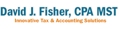 David J. Fisher, CPA MST Logo
