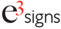 e3 Signs Logo