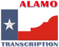 Alamo Transcription Logo