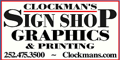 Clockman's Sign Shop, Graphics & Printing Logo