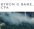 BYRON G BAME, CPA Logo