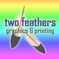 Two Feathers Graphics Logo