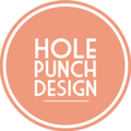 Hole Punch Design Logo