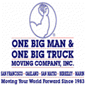 One Big Man & One Big Truck Moving Co. Logo