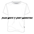 Plain White T-Shirt Marketing Logo