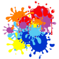 Splattered Paint Marketing Logo