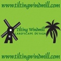 Tilting Windmill Landscape Design Logo