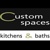Custom Spaces Kitchens & Baths Logotype
