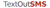 Provider Logotype Text Out SMS Logo