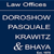 Doroshow, Pasquale, Krawitz & Bhaya Logotype