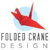 Folded Crane Design Logo