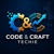 code and craft techie Logo