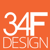 34F Design Inc. Logo