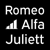Romeo Alfa Juliett Logo