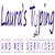 Laura's Typing and Web Services Logo