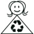 Green Girl Recycling Logotype
