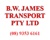 B.W. James Transport Logo