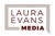 LAURA EVANS MEDIA Logo