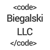 Biegalski LLC Logo