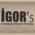 Igor's Construction Logo