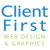 Client First Web Design & Graphics Logo