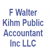 F Walter Kihm Public Accountant Logo