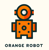 Orange Robot Logo