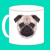 Pug Mug Marketing Logo