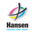 Hansen Design and Print Logo