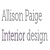 Provider Logotype Allison Paige Interior Design Logo