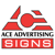 Provider Logotype Ace Advertising Signs Logo