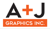 A+J GRAPHICS INC. Logo