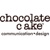 Chocolate Cake Communication Design Logo