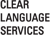 CLEAR LANGUAGE SERVICES Logo