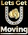 Lets Get U Moving Logotype