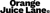 Orange Juice Lane Logotype