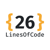 26 Lines Of Code Logotype